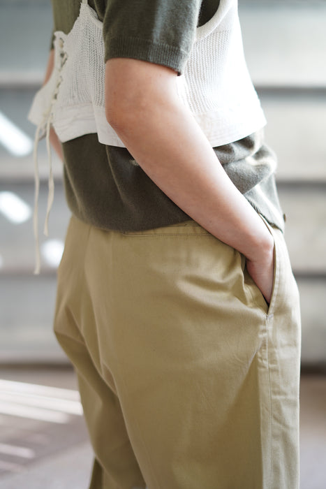 VINTAGE <BR>U.S.ARMY KHAKI BEIGE CHINO TROUSERS<BR><BR>SOLD OUT