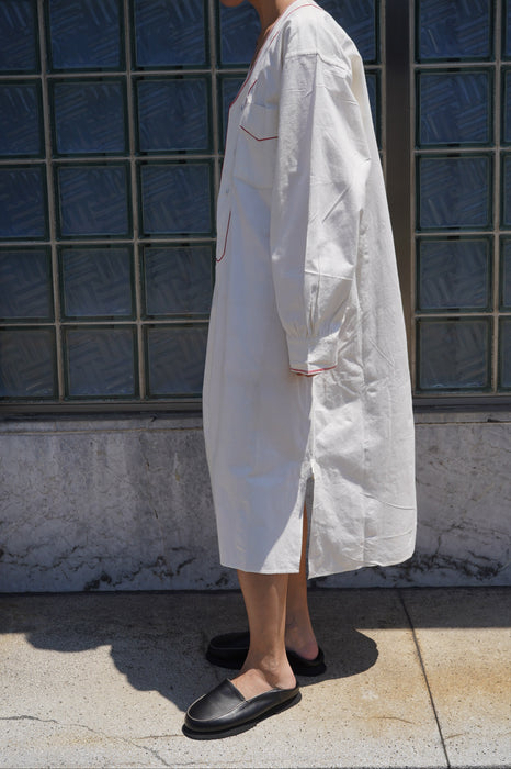 VINTAGE<BR>RED STITCHED SLEEPING DRESS