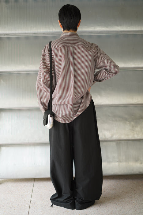 CRISTASEYA<br>MAXI LARGE PANTS WITH DRAWSTRINGS<br>in BLACK