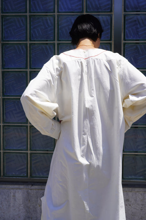VINTAGE<BR>RED STITCHED SLEEPING DRESS