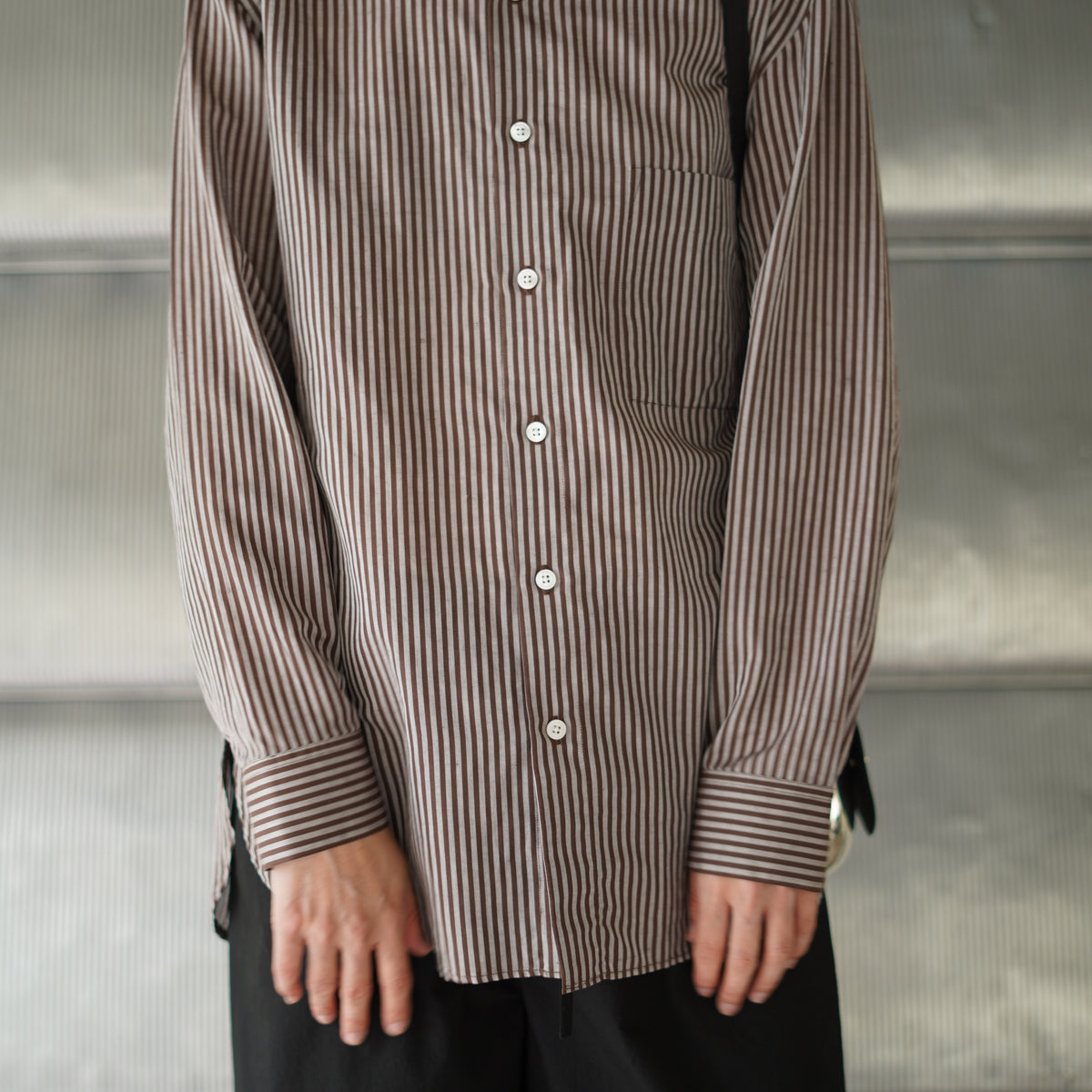 SALVATORE PICCOLO X CRISTASEYA HANDMADE CLASSIC COLLAR SHIRT – PORT