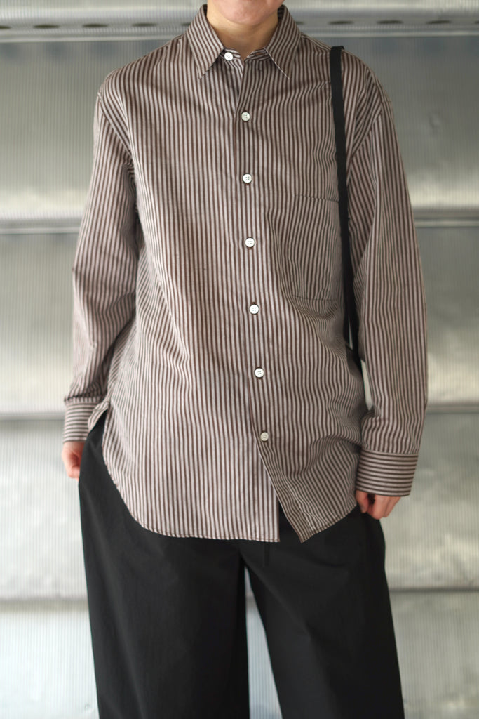 SALVATORE PICCOLO X CRISTASEYA HANDMADE CLASSIC COLLAR SHIRT – PORT