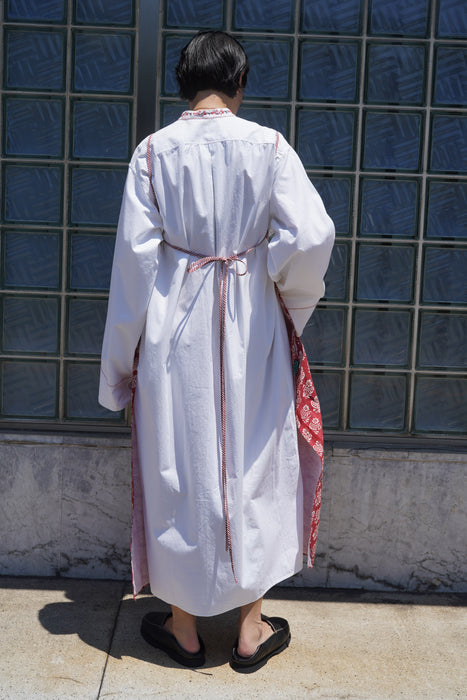 VINTAGE<BR>HAND EMB LONG SHIRT DRESS