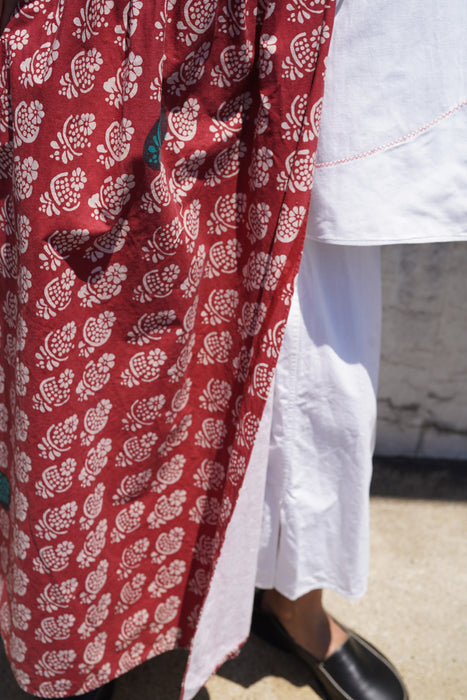 1960S<BR>MARIMEKKO BLOCK PRINT APRON DRESS