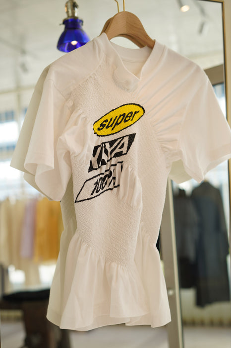 SUPER YAYA<br>Tshirt SY Logo with Twist Elastic <br><br>SOLD OUT