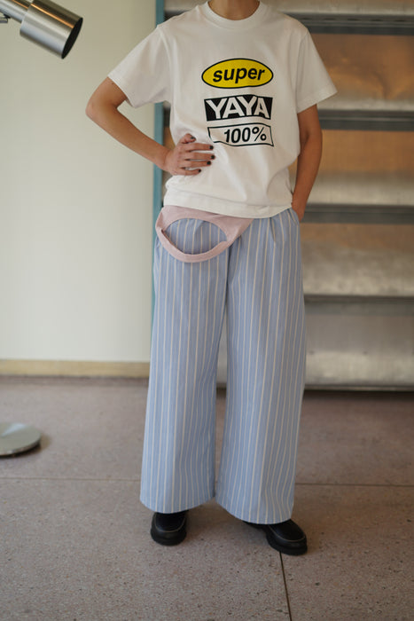 SUPER YAYA<br>TROUSER NOUCKI JUDO<br>BLUE BOXWOOD STRIPES