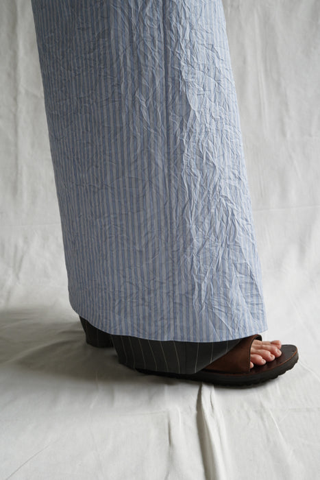 CRISTASEYA<br>PAREO SKIRT<br>in BLUE STRIPED
