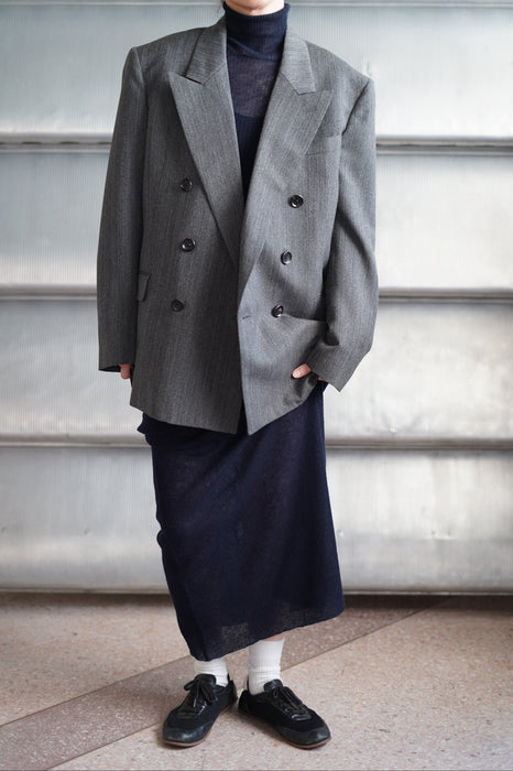 FUMIKA_UCHIDA<br>GAUZE HALTER-NECK LONG DRESS