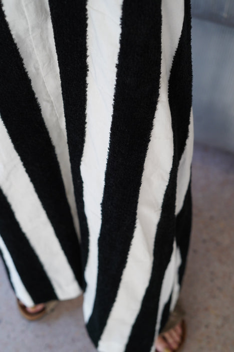 pelleq<br>thick pile stripe dress