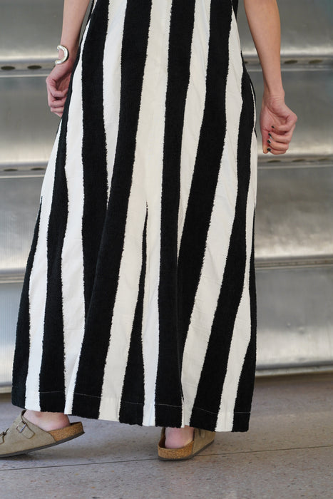 pelleq<br>thick pile stripe dress