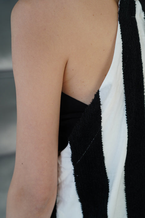 pelleq<br>thick pile stripe dress