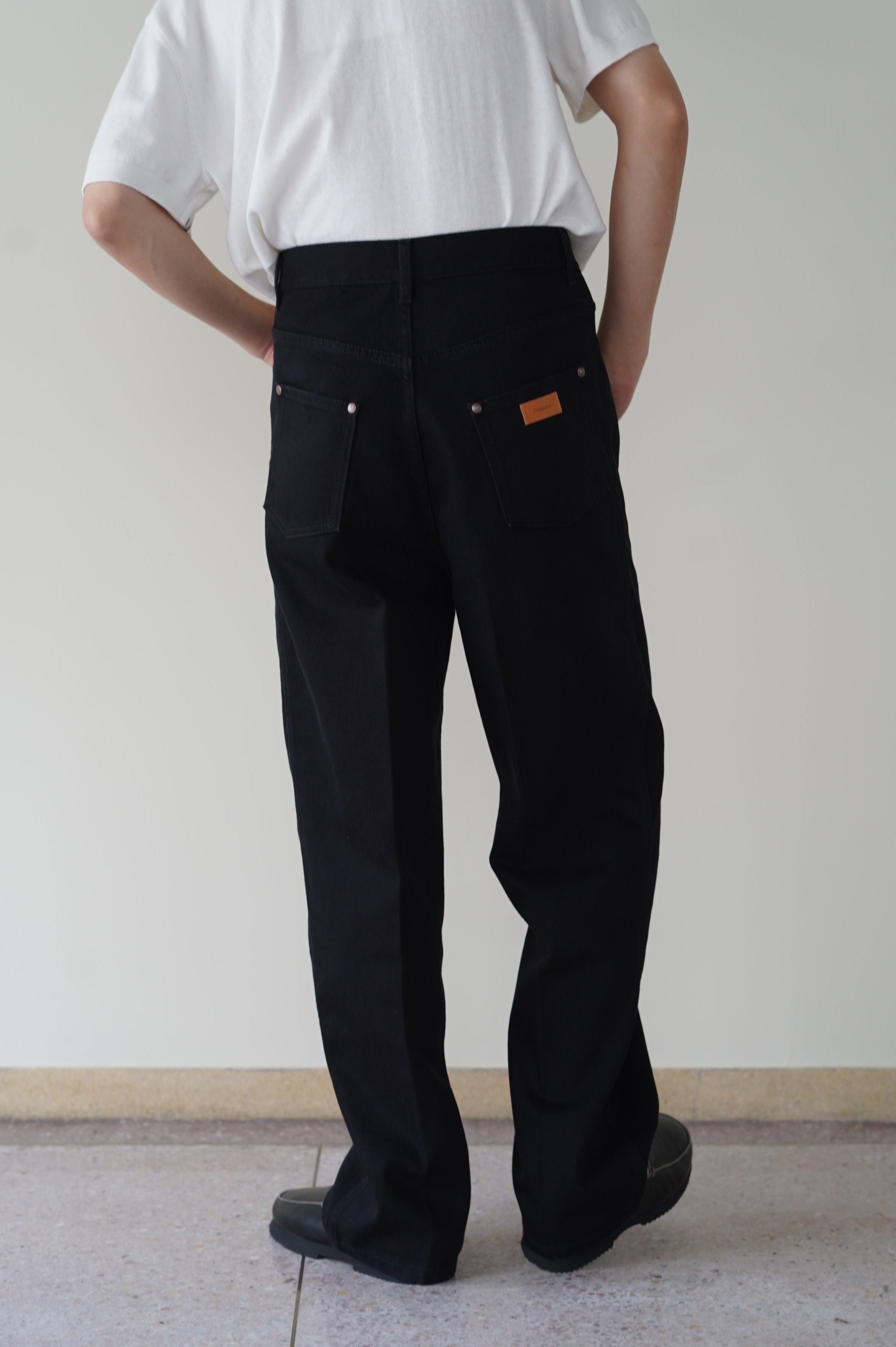 CRISTASEYA HIGH WAISTED BLACK DENIM – PORT