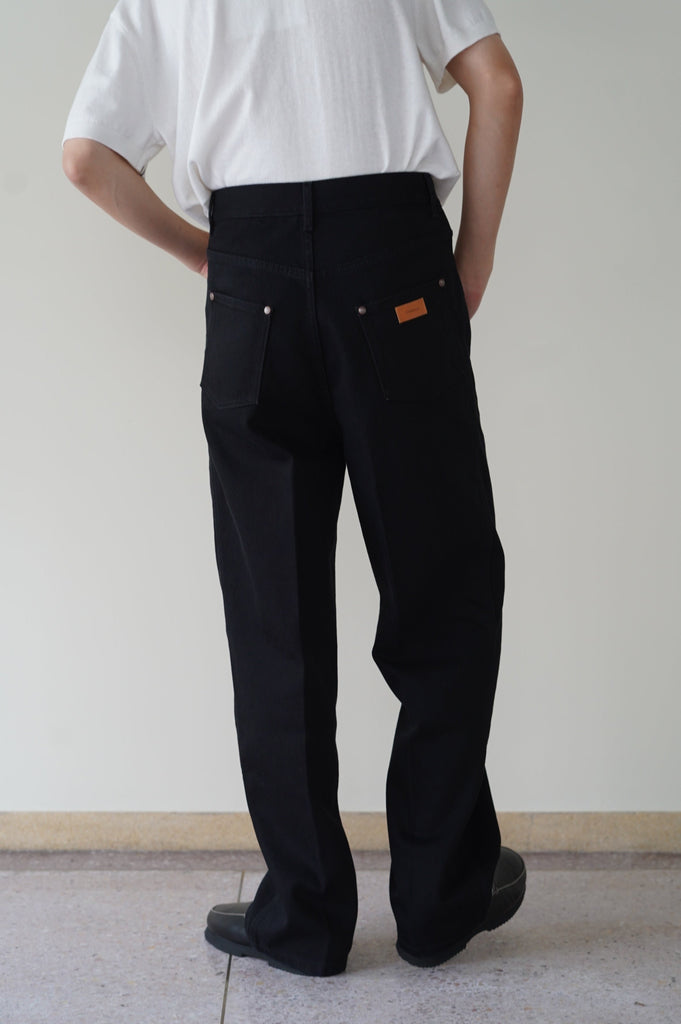 CristaSeya クリスタセヤ Bleached denim high-waisted jeans