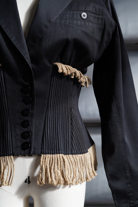 1988s<BR>ALAIA<BR>FRINGE JACKET