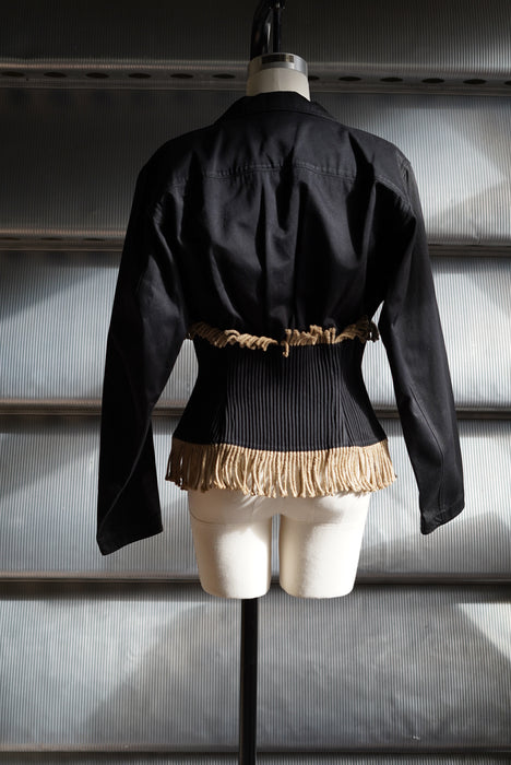 1988s<BR>ALAIA<BR>FRINGE JACKET