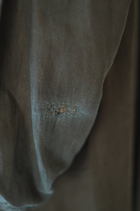 ANTIQUE<BR>FRENCH BIAUDE INDIGO SMOCK