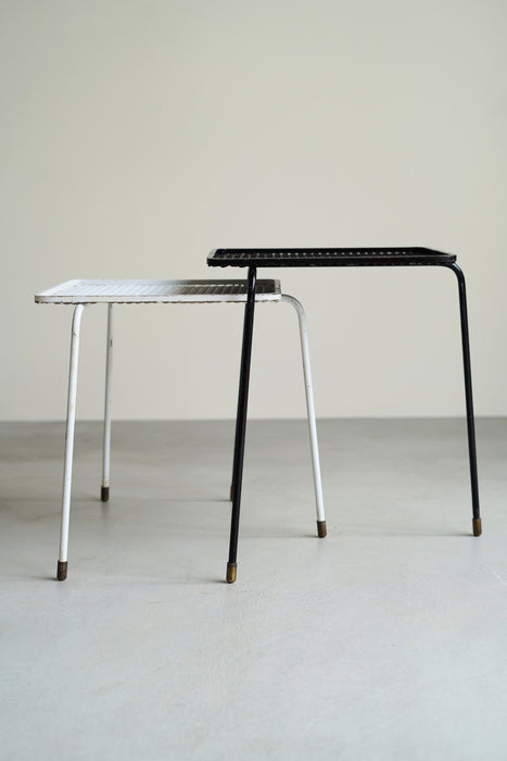 MATHIEU MATÉGOT<BR>SIDE TABLE BLACK AND WHITE