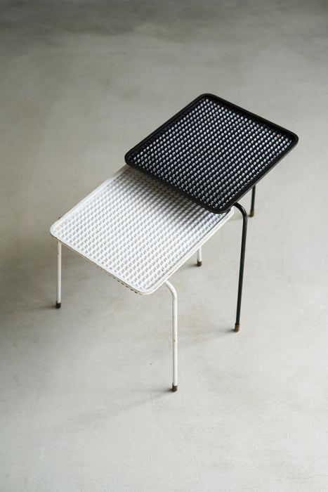 MATHIEU MATÉGOT<BR>SIDE TABLE BLACK AND WHITE