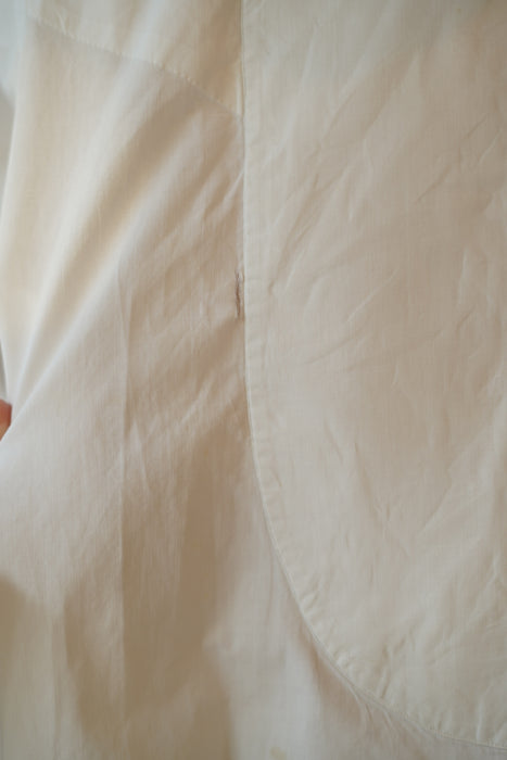ANTIQUE<BR>FRENCH TUXIDO SHIRT DRESS