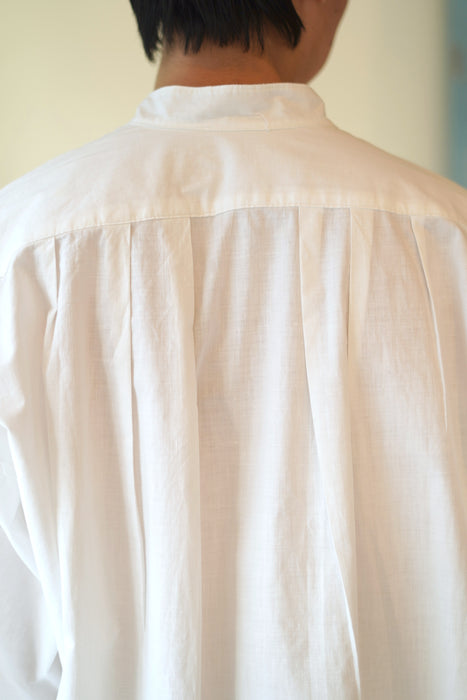 VINTAGE<BR>FRENCH COTTON SHIRT DRESS WITH GATHER SLEEVE <BR> <BR>SOLD OUT