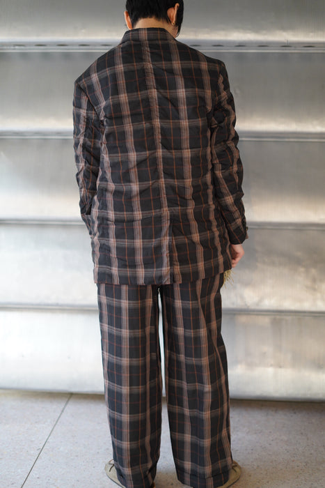 FUMIKA_UCHIDA<br>PLAID NOTCHED LAPEL SINGLE JACKET<br><br>SOLD OUT