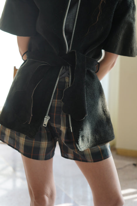 FUMIKA_UCHIDA<br>PLAID TRUNK SHORTS <br><br>SOLD OUT