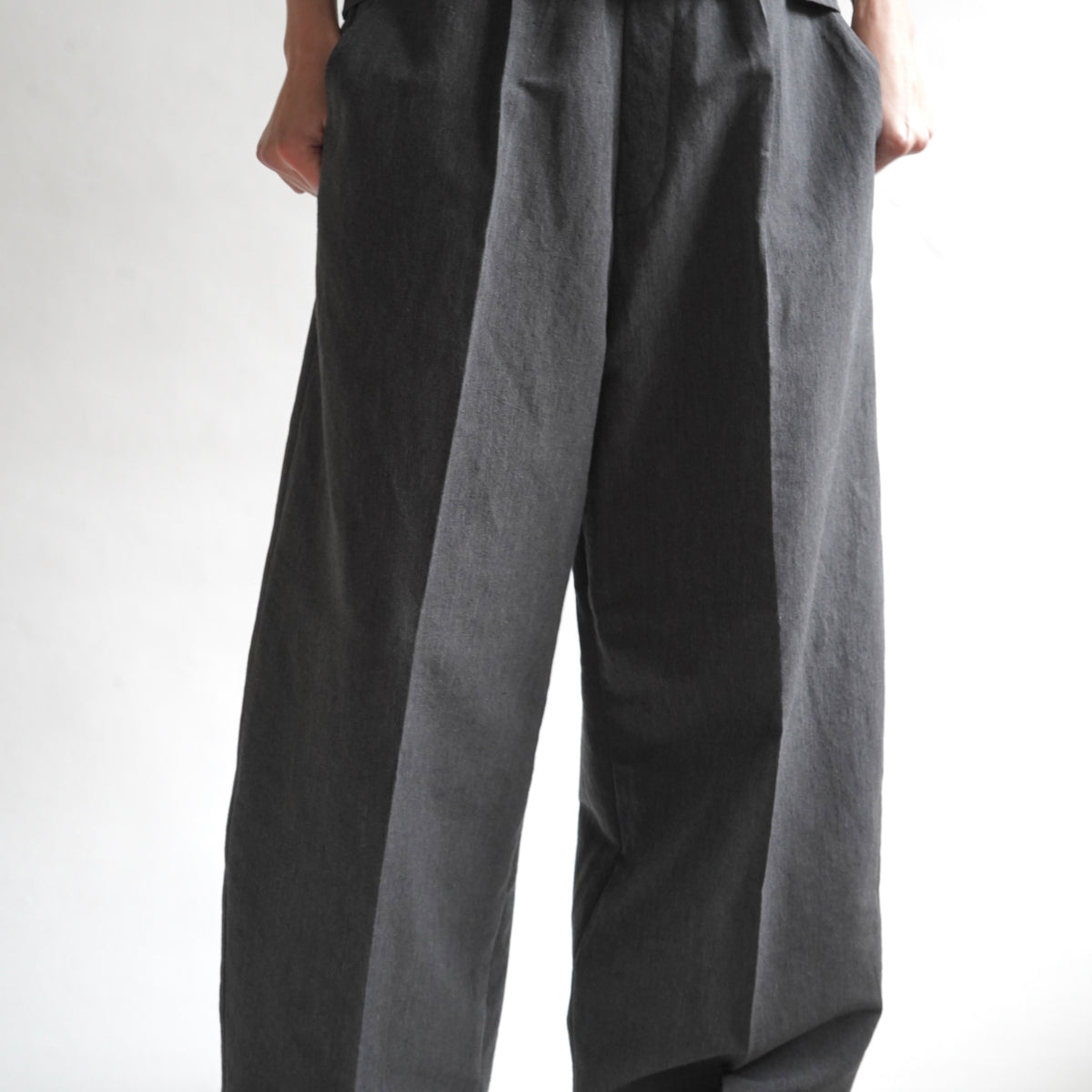 CRISTASEYA MOROCCAN PYJAMA PANTS in GREY WITH BLACK STRIPED – PORT