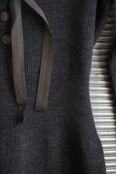 FUMIKA_UCHIDA<br>RIB STITCH HENLEY-NECK UNDERWEAR