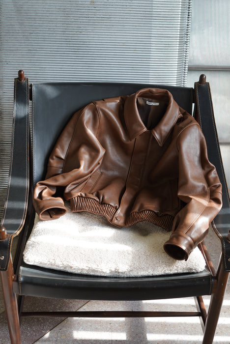 FUMIKA_UCHIDA<br>SHEEP LEATHER BLOUSON