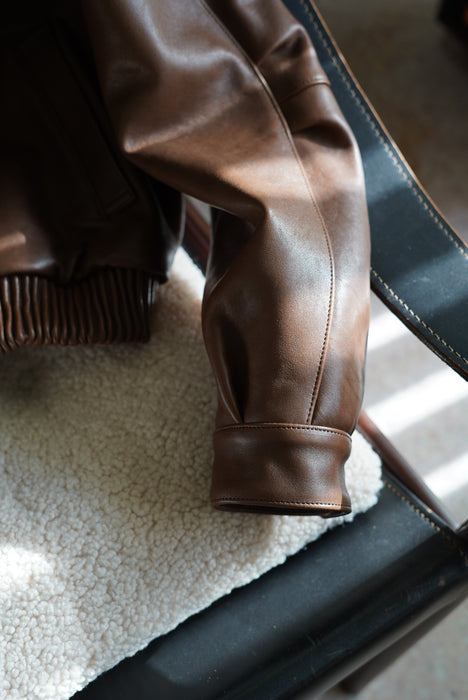 FUMIKA_UCHIDA<br>SHEEP LEATHER BLOUSON