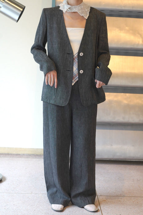 VINTAGE<BR>90s MaxMara SUMMER JACKET & TROUSERS <br><br>SOLD OUT
