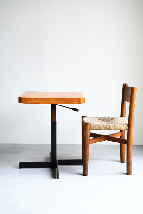 CHARLOTTE PERRIAND<BR>ADJUSTABLE TABLE FOR LES ARCS 1800