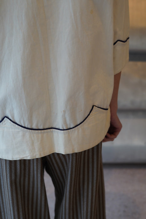 ANTIQUE<BR>LACE UP SAILOR BLOUSE<BR><BR>SOLD OUT