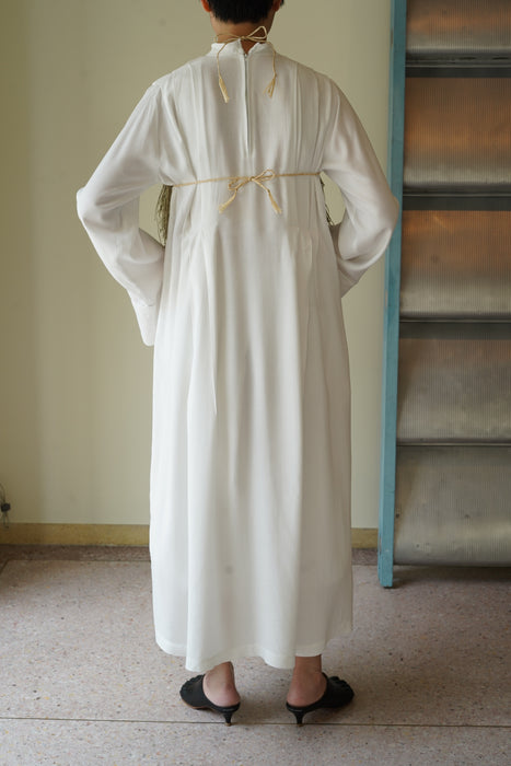 ANTIQUE<BR>ALB PLEATED DRESS<br><br>SOLD OUT