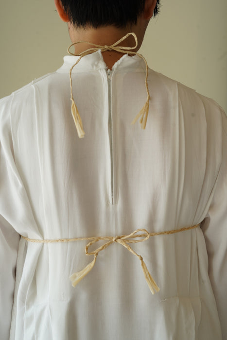 ANTIQUE<BR>ALB PLEATED DRESS<br><br>SOLD OUT