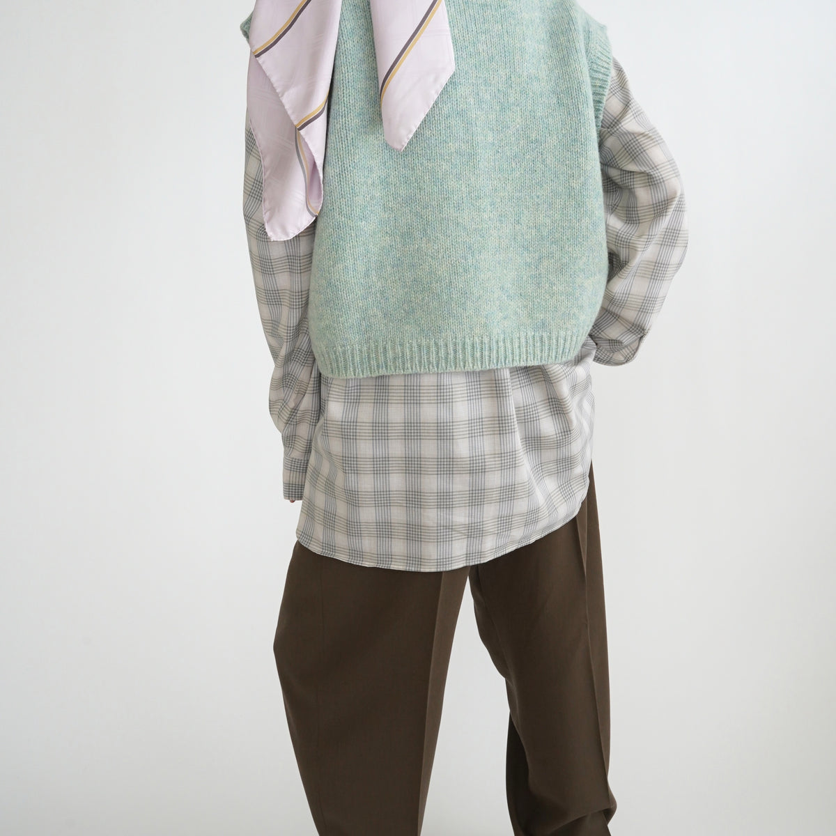 CRISTASEYACROPPED SHETLAND GILET in MINT – PORT