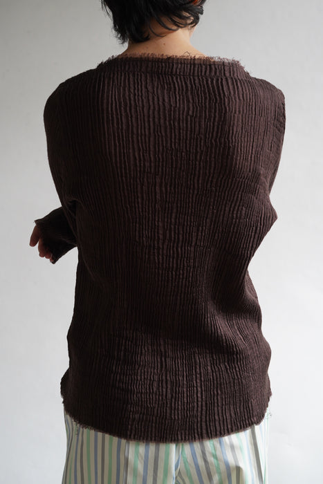 NORLHA<br>FEATHER LONG SLEEVE TOP<br> in SPRING EARTH <BR> <BR>SOLD OUT