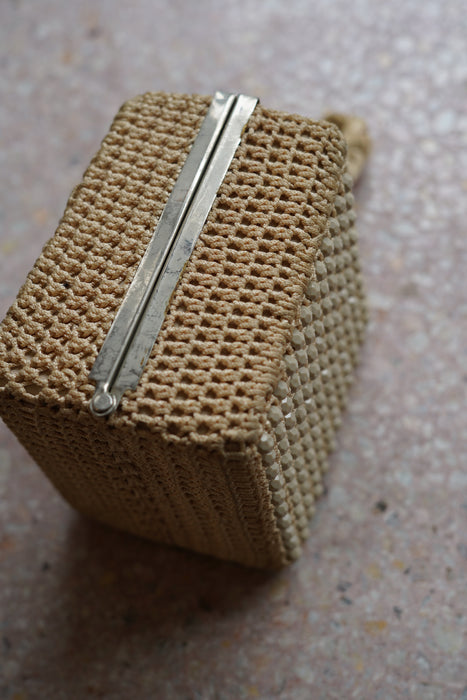 VINTAGE<BR>60s BEADED BOX BAG<BR><BR>SOLD OUT