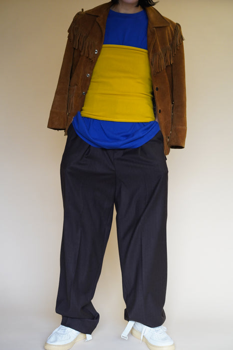 EXTREME CASHMERE<br>n°8 belt<br>in<br>SUNFLOWER/CREAM