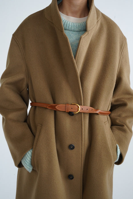CRISTASEYA<br>LEATHER BELT<BR>in NATURAL