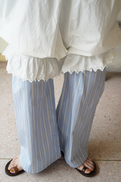 ANTIQUE<BR>FRENCH OPEN SLIT KNICKERS WITH RUFFLE TRIM