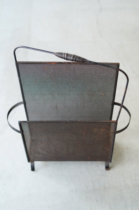 MATHIEU MATÉGOT<BR>MAGAZINE RACK RED AND BLACK