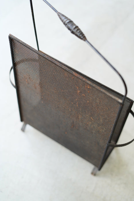MATHIEU MATÉGOT<BR>MAGAZINE RACK RED AND BLACK