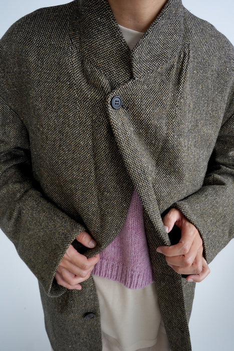 CRISTASEYA<br>OVERSIZED BLAZER<br>in BROWN/BLACK