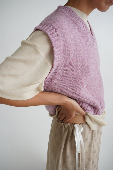 CRISTASEYA<br>WOOL T-SHIRT<br>in NUDE
