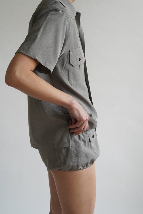FUMIKA_UCHIDA<br>CHAMBRAY SHORTS