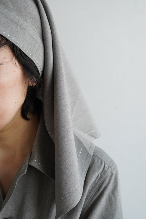 FUMIKA_UCHIDA<br>CHAMBRAY HEAD KERCHIEF <br> <br>SOLD OUT