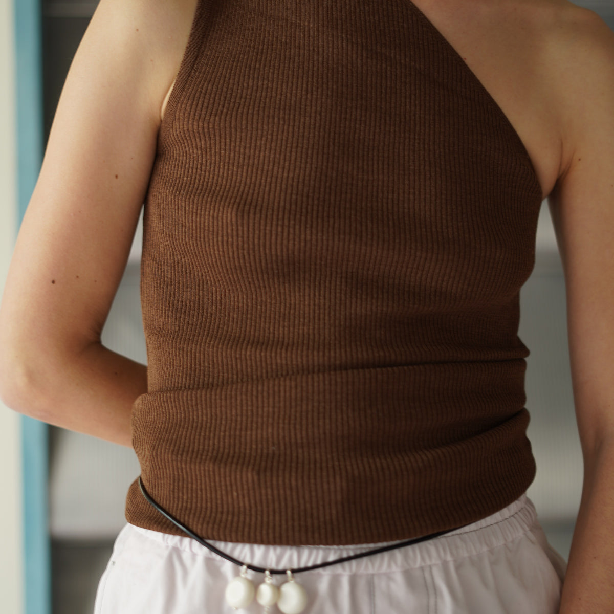 トップス CristaSeya Cotton knit asymmetrical top nbrapr16womensmayaecomm-