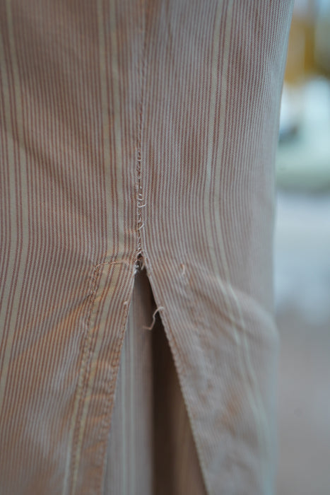 VINTAGE<BR>SILK STRIPED SHIRTS DRESS