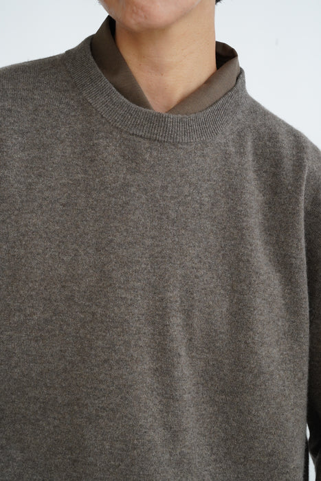 Salvatore Piccolo x CRISTASEYA<br>HANDMADE CLASSIC COLLAR SHIRT<br>in BROWN